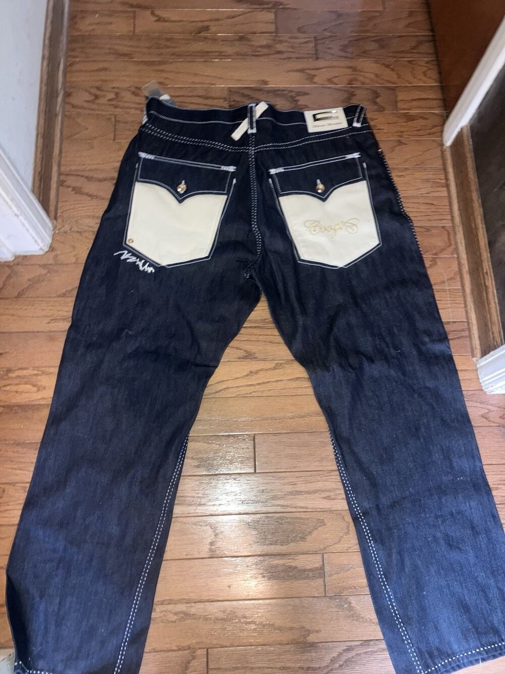 COOGI Y2K Mens Dark Wash Jeans 42x35 WITH TAGS NEVER WORN